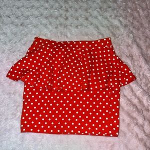 Peplum Mini Skirt